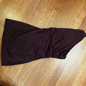 Purple XS tight one shoulder dress